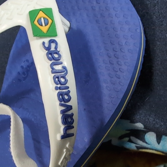 Havaianas Kids Sandals Blue and White - Picture 3 of 5